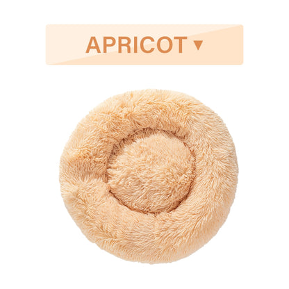 Fluffy Calming Donut Pet Bed