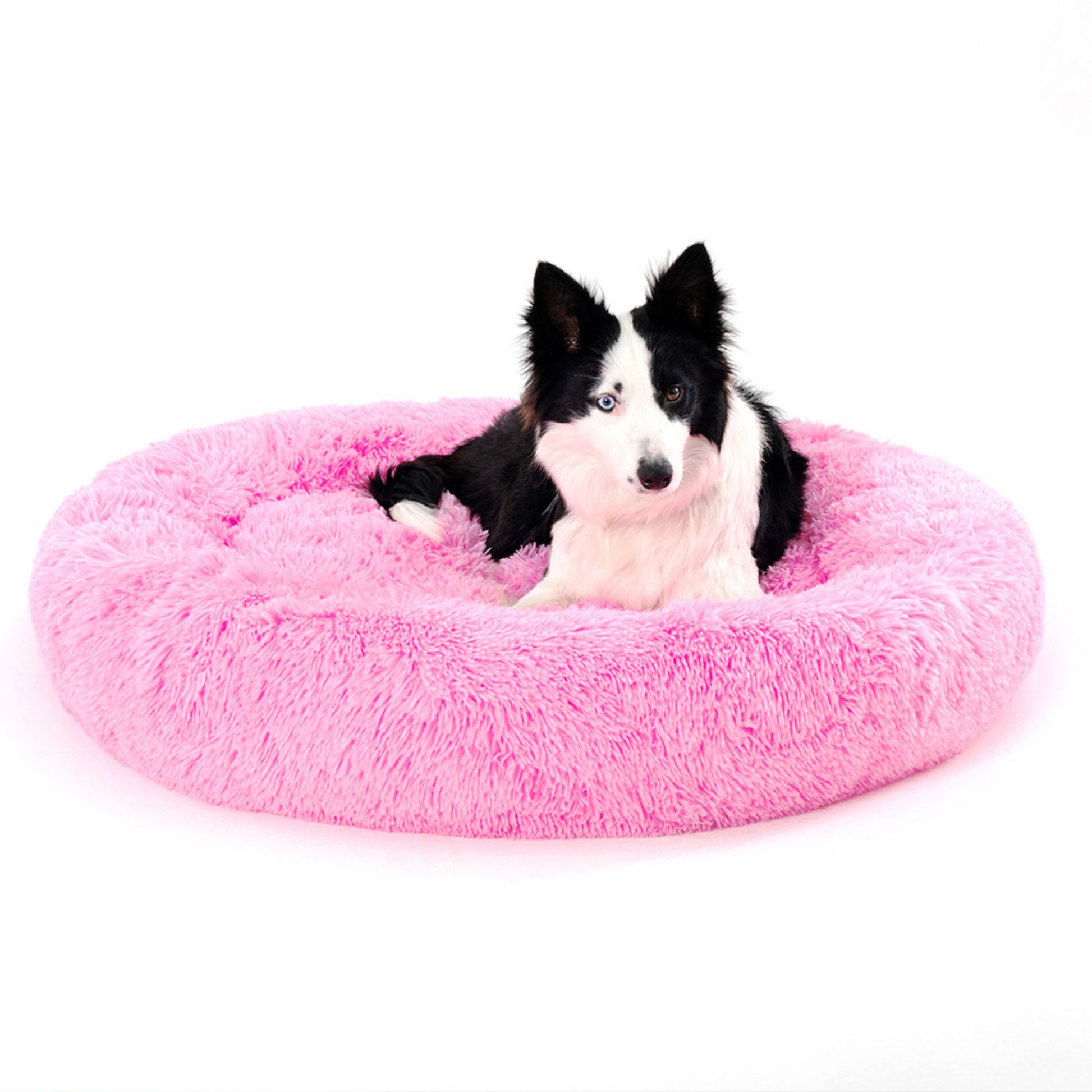 Fluffy Calming Donut Pet Bed