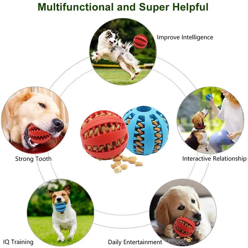 Interactive Treat Dispensing Dog Ball Toy
