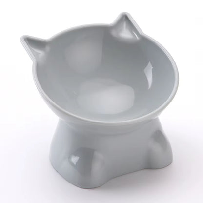Elevated Tilted Cat Food & Water Bowl