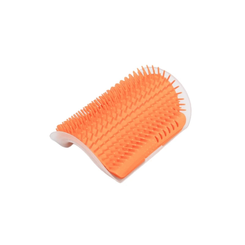 Self-Grooming Cat Scratcher & Massage Brush