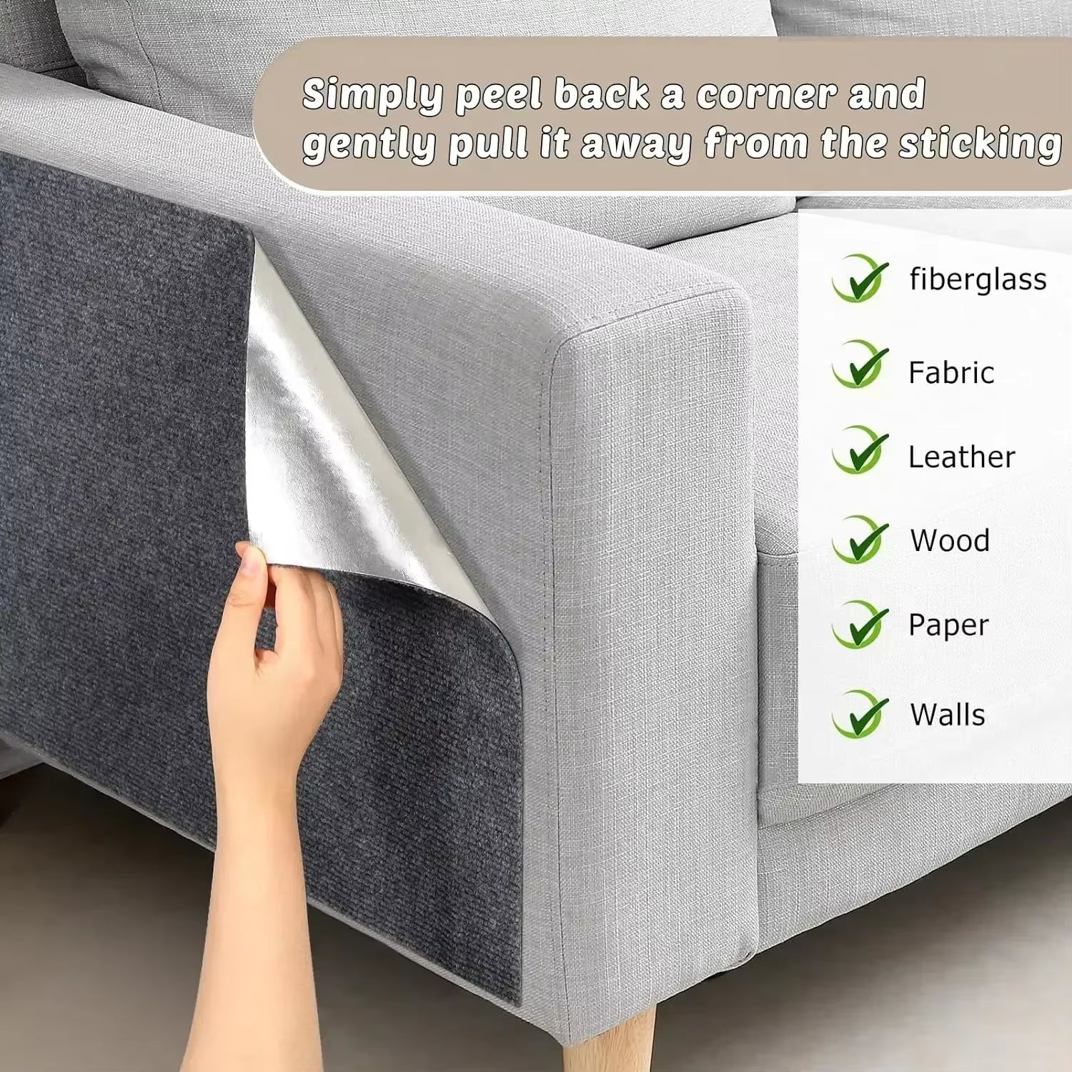 Self-Adhesive Cat Scratching Protector Mat