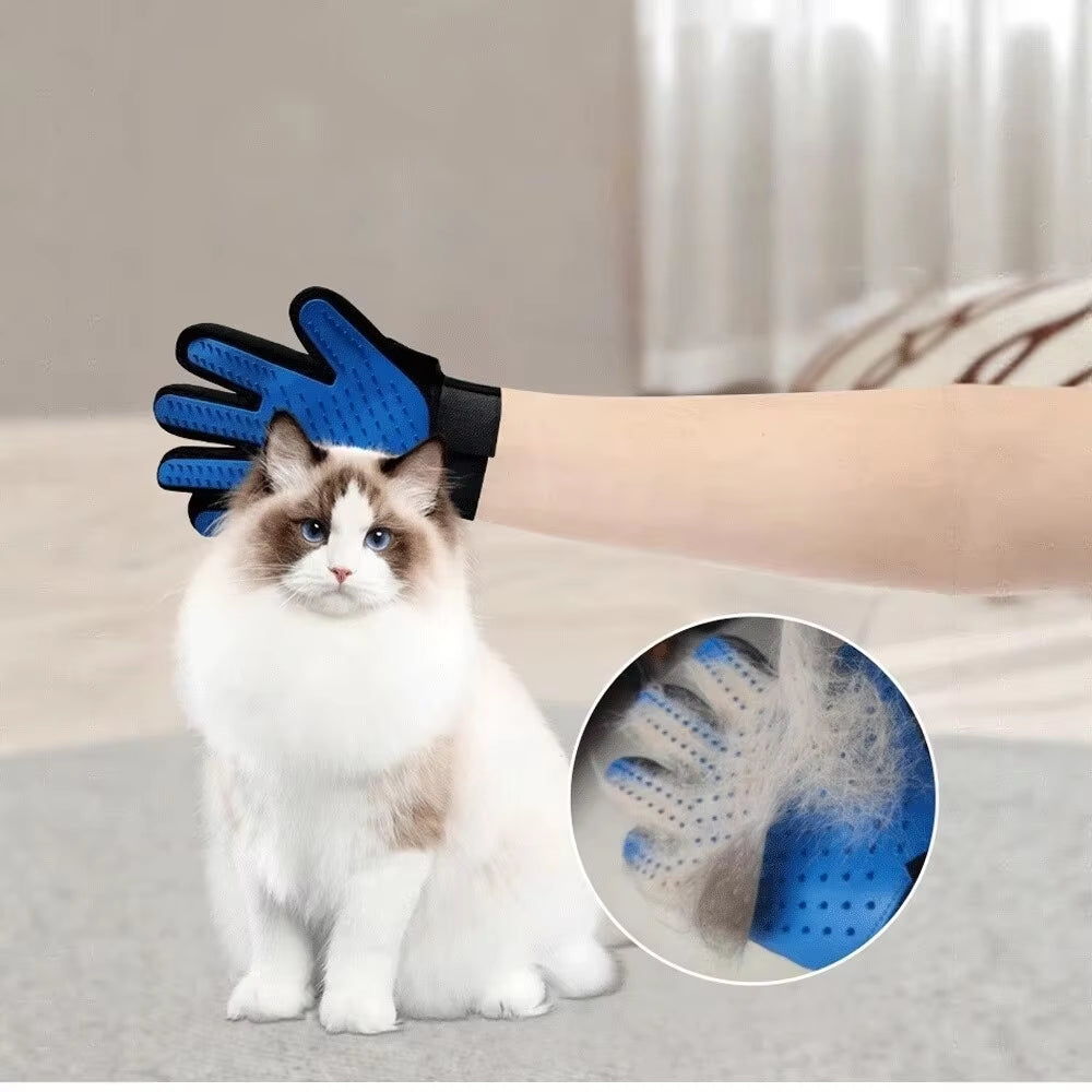 Pet Grooming & Deshedding Massage Glove