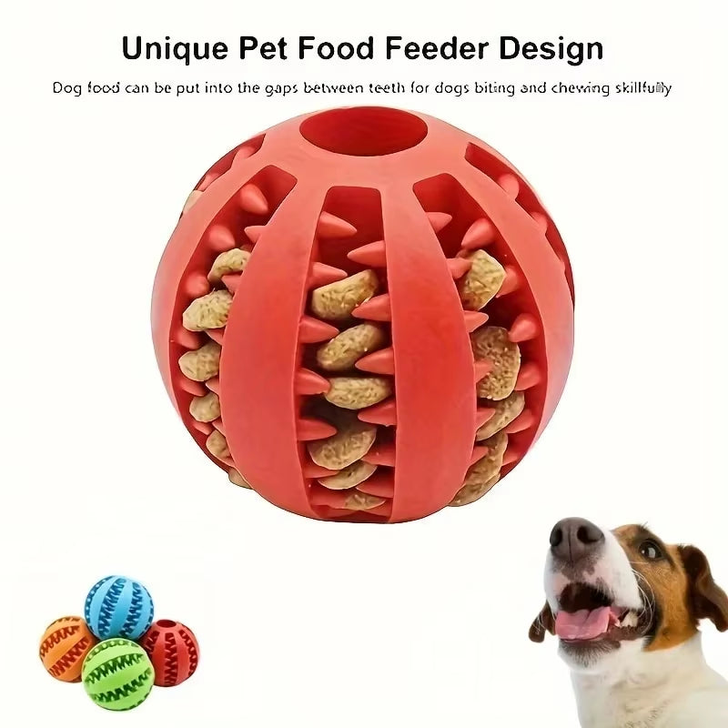 Interactive Treat Dispensing Dog Ball Toy
