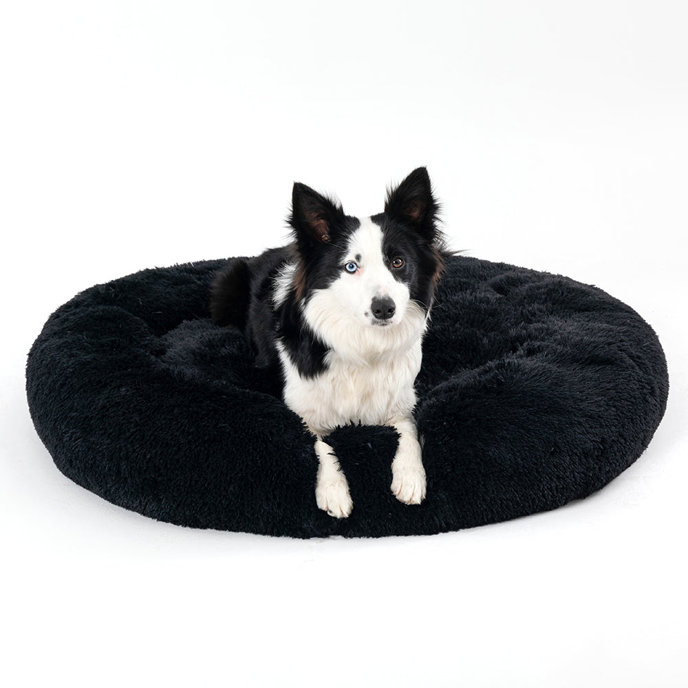 Fluffy Calming Donut Pet Bed