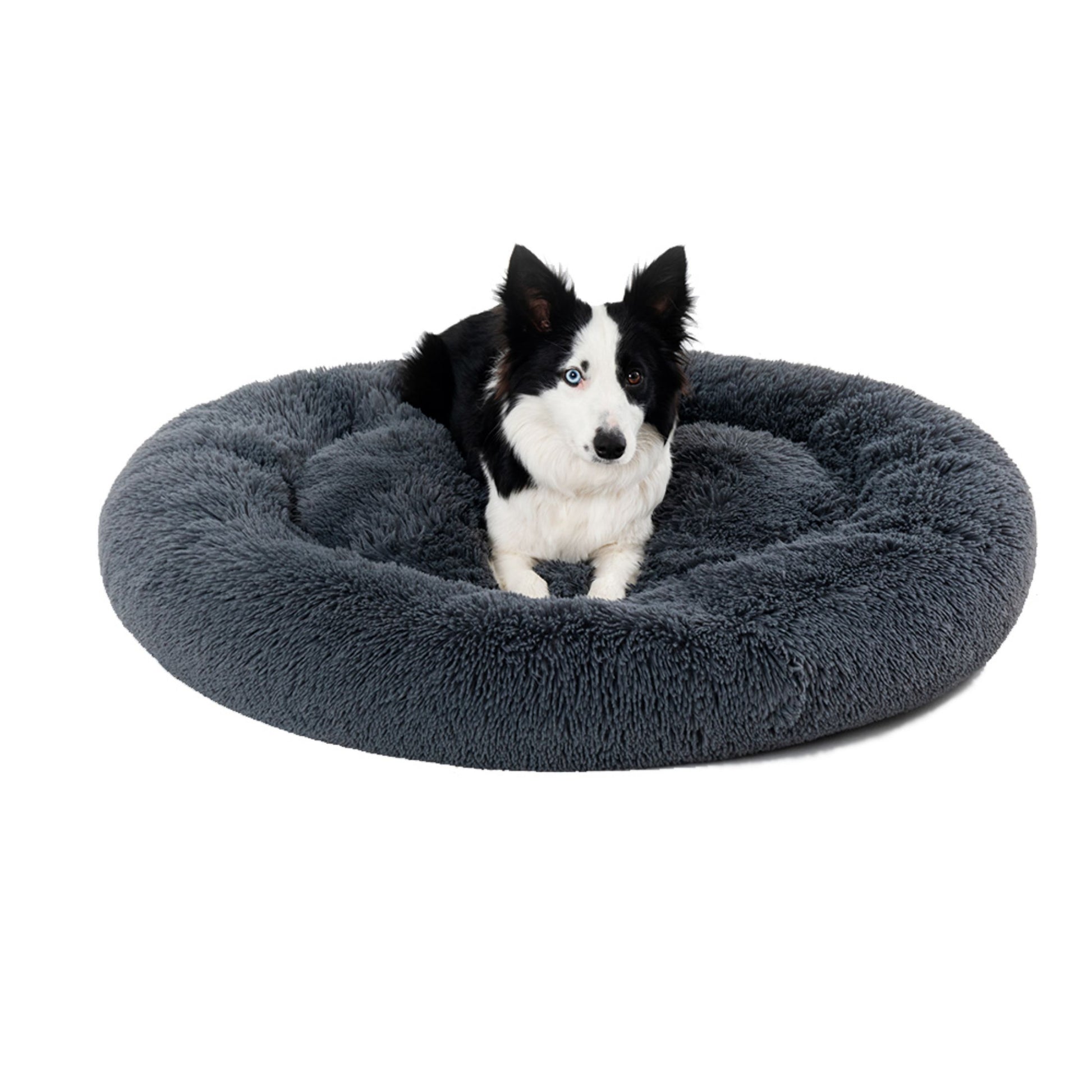 Fluffy Calming Donut Pet Bed