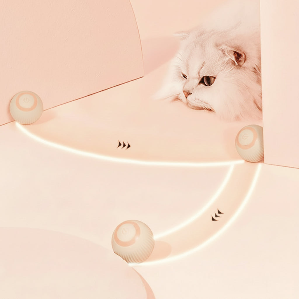 Interactive Automatic Rolling Cat Toy Ball