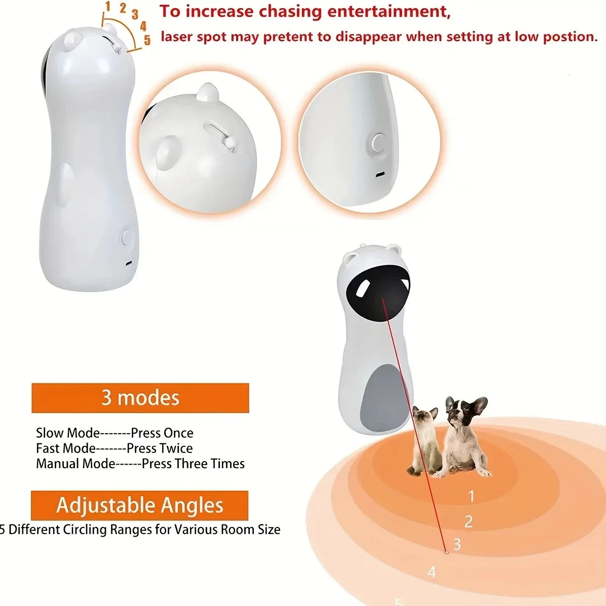 Automatic Interactive Cat Laser Toy