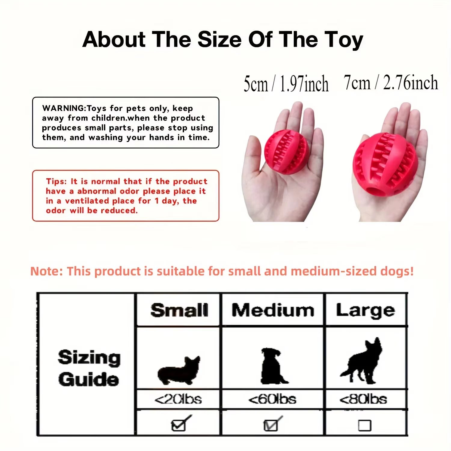 Interactive Treat Dispensing Dog Ball Toy
