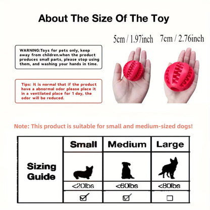 Interactive Treat Dispensing Dog Ball Toy