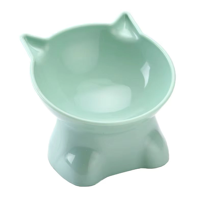 Elevated Tilted Cat Food & Water Bowl