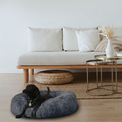Fluffy Calming Donut Pet Bed