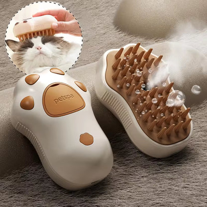 3-in-1 Electric Pet Grooming Steam Brush