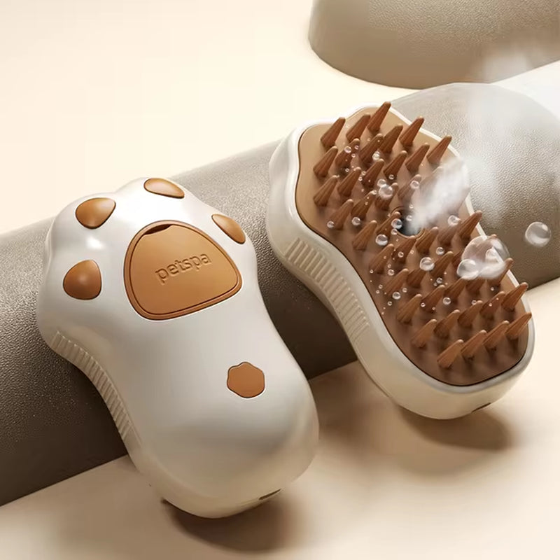 3-in-1 Electric Pet Grooming Steam Brush