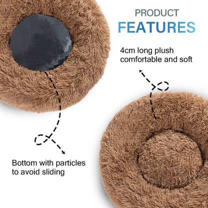 Fluffy Calming Donut Pet Bed