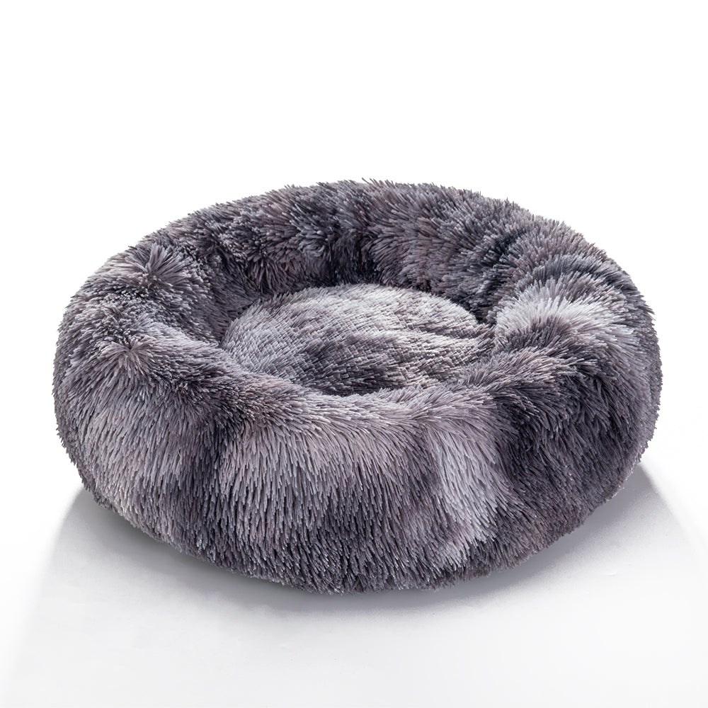 Fluffy Calming Donut Pet Bed