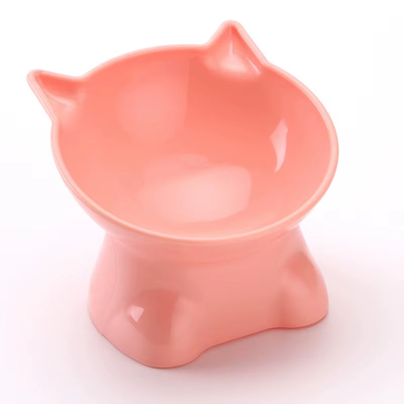 Elevated Tilted Cat Food & Water Bowl