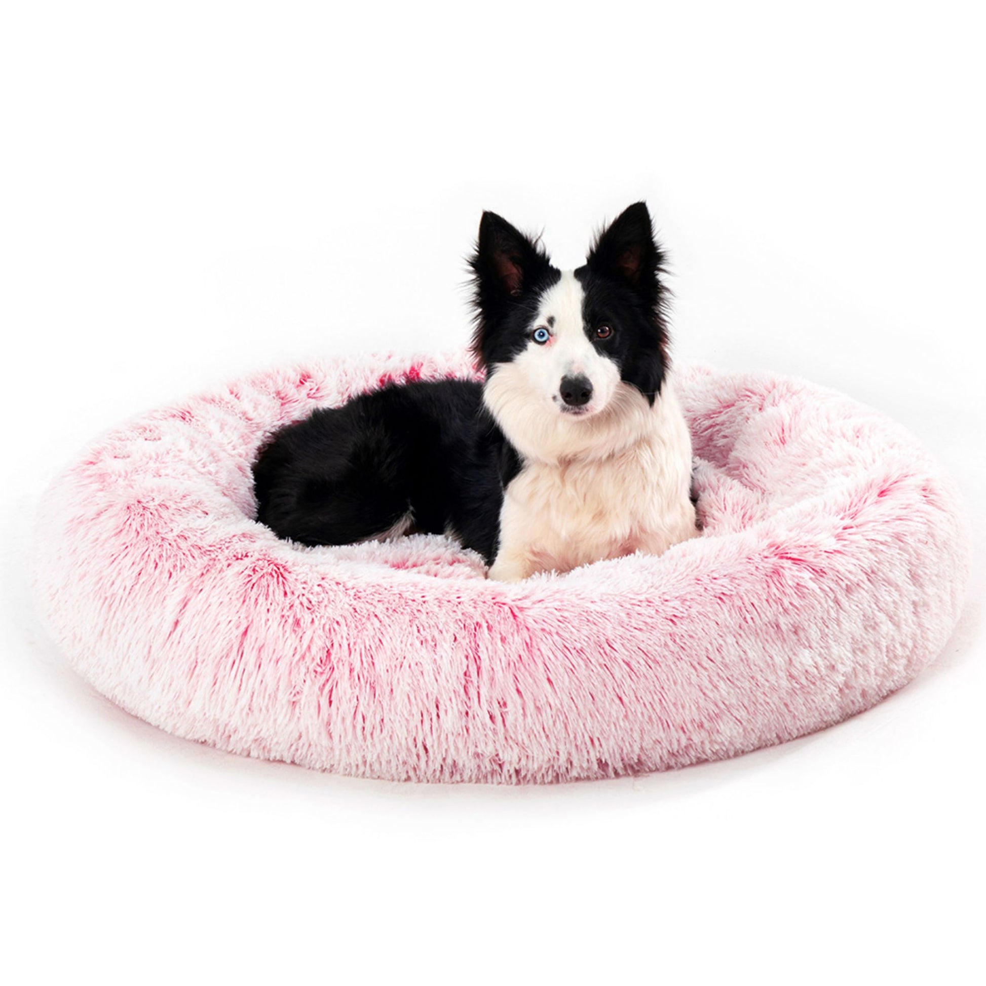 Fluffy Calming Donut Pet Bed